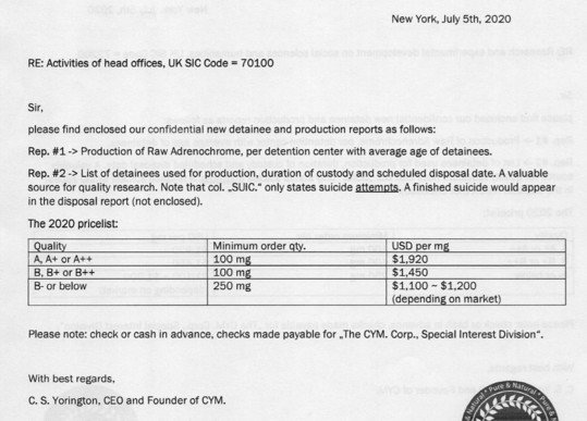 adrenochrome price